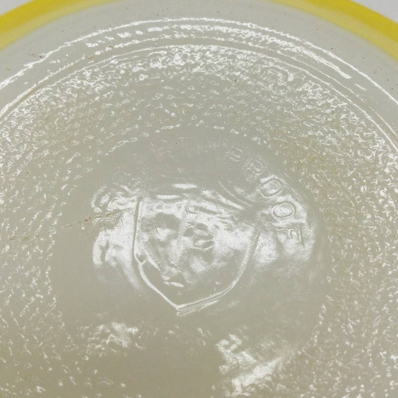 VINTAGE FEDERAL GLASS BOWL YELLOW 5" - Picture 5 of 5